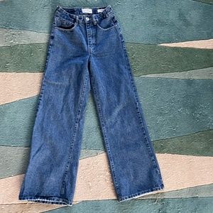 Cotton On Petite Wide Leg Jean, size 4, shorter inseam!